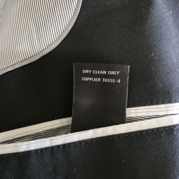 J Ferrar Black Super Slim Fit Blazer 46R NWT Stretch 2 Button Suit Jacket - Picture 14 of 16